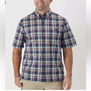 Duluth Trading Co BBQ Short Sleeve Relaxed Fit men’s shirt. Size 2XL.